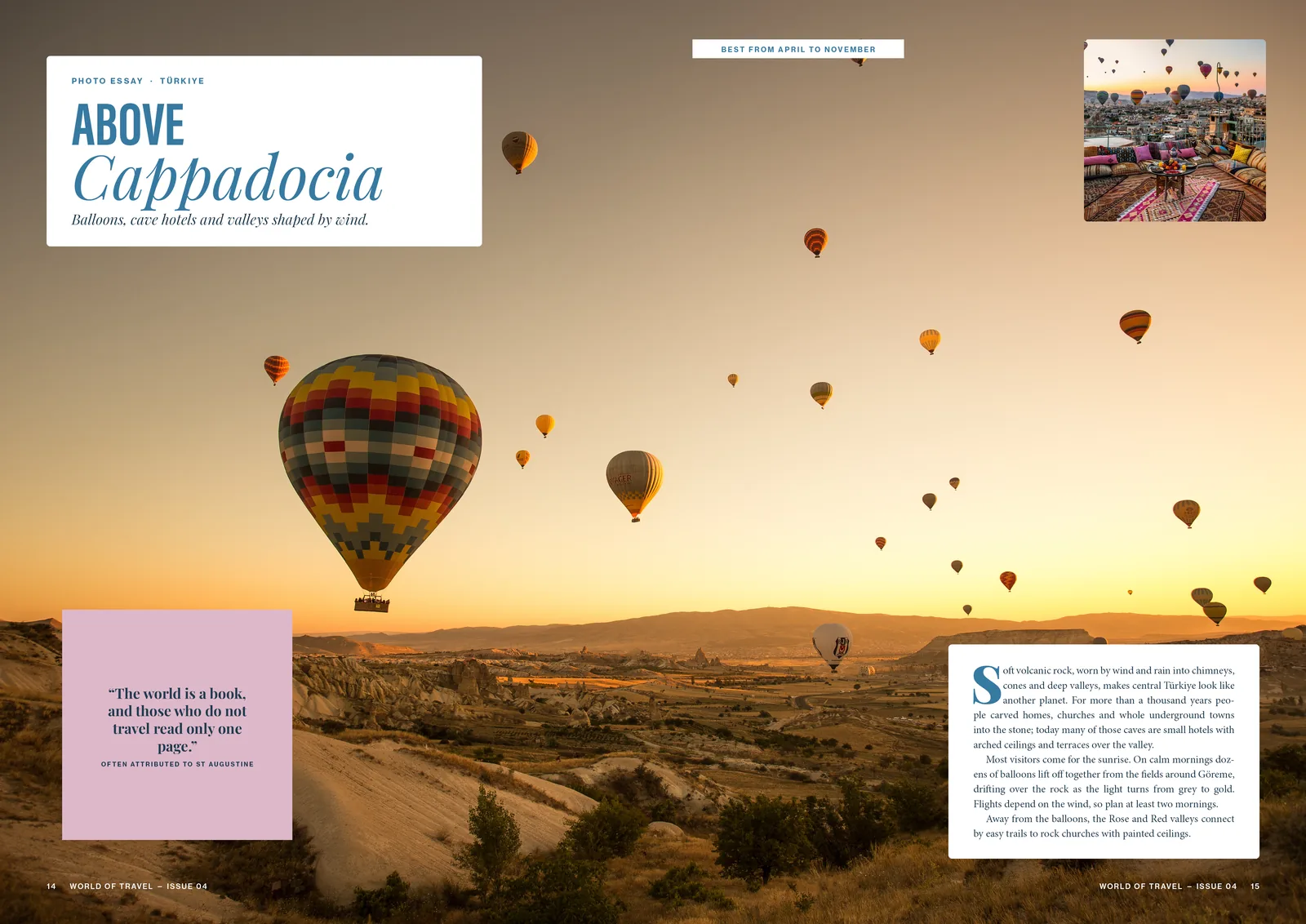 World of Travel, Issue 04: Above Cappadocia, a photo essay.